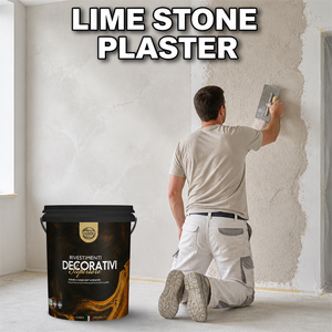 Peinture à la chaux naturelle VALIDEA Lime Stone Plaster, finition mate, respirante, faible teneur en COV, revêtement mural en poudre pour - Product Image 1