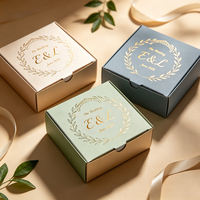 Boîte à dragées personnalisée en carton recyclable avec finition mate E&L, production en 72h, pour mariage, boutique