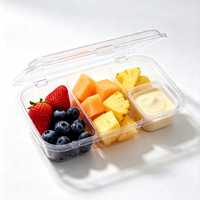 Barquette alimentaire personnalisée en PET/PP/PS pour l'emballage de salades de fruits variés, avec épaisseur et logo personnalisables
