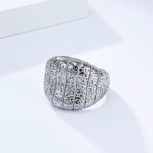 Geometric Fashion Titanium Steel <b>Ring</b> For Women Steel Gold Color Gift Jewelry - Product Image 3