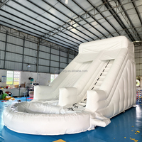 Toboggan aquatique gonflable, toboggan aquatique gonflable pour jardin avec piscine pour enfants et adultes, parc aquatique extérieur, location pour fêtes