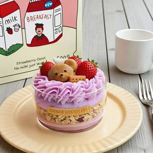 Bougie parfumée artisanale en forme de cornet de glace, style crème glacée, fruits de luxe, bougie en cire de soja faite à la main - Product Image 5