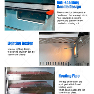 完全なベーカリー機器プロの高級電気クロワッサンデッキ焼きオーブンケーキペストリーオーブンの価格 - Product Image 4