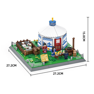 4225 Mông Cổ yurt nội Mông Cổ Trung Quốc cảnh kiến trúc hấp dẫn mô hình trẻ em Lắp ráp khối xây dựng đồ chơi bằng nhựa - Product Image 5