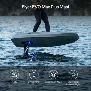 <span class=keywords><strong>Waydoo</strong></span> <span class=keywords><strong>EFoil</strong></span> en Stock en la UE, Tabla de Hydrofoil Eléctrica de Alta Flotabilidad y Estabilidad de 6000W y 130L, Flyer EVO Max Plus para Diversión Familiar y Principiantes - Product Image 2