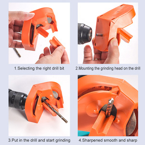 Afilador de brocas portátil eléctrico multiusos con cabezal giratorio para herramientas de bricolaje, acero al cromo vanadio - Product Image 5