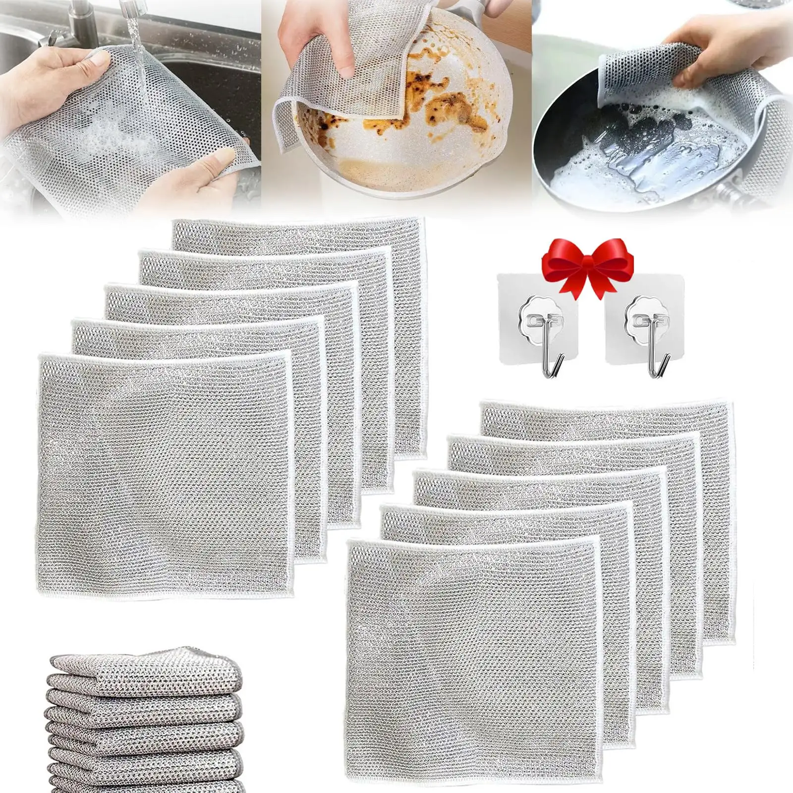 Los productos más vendidos 2024 artículos para el hogar trapos de limpieza de rejilla de cocina paños para fregar platos para lavar platos