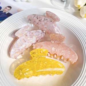 Vente en gros de grandes pinces à cheveux en acétate pour femmes, <span class=keywords><strong>style</strong></span> coréen, pinces à cheveux de qualité supérieure, pinces à cheveux élégantes pour chignon - Product Image 3