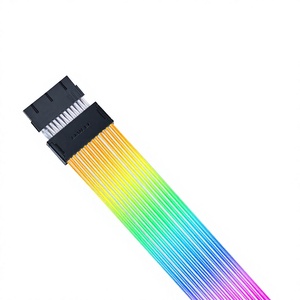 Câble d'extension d'alimentation sans fil Lian Li <span class=keywords><strong>Strimer</strong></span> 24 broches <span class=keywords><strong>RGB</strong></span> ATX pour carte mère, contrôle d'éclairage sans fil 2,4 GHz, 315 mm (12,4 po) - Product Image 2