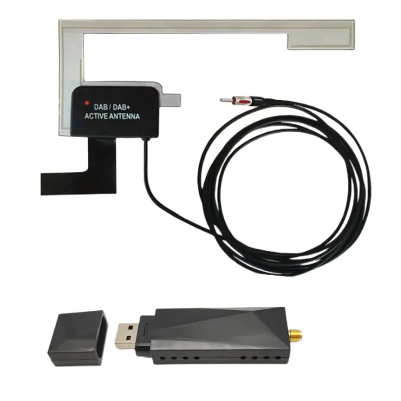 2in1 araba dijital radyo DAB anten + USB dosya yerleştirme sinyal alıcısı, DAB Sticker anten USB tipi sinyal verici