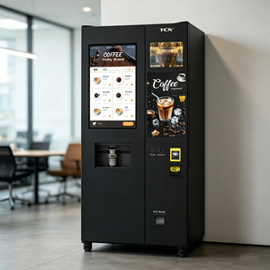 Distributeur automatique de café professionnel avec écran tactile intelligent et paiement sans espèces, station de boissons - Product Image 2