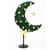 Arbre de décoration artificiel en forme de croissant de lune de 4 pieds, 5 pieds, 6 pieds, décoration d'arbre de lune pour l'Aïd, arbre de lune du Ramadan