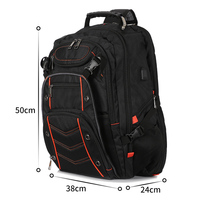 Sac à dos pour ordinateur portable pour homme avec logo personnalisé, imperméable, grande capacité, sac de voyage d'affaires