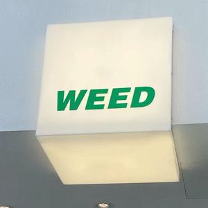 Customized Minimalist Fashionable RGB Rectangle Acrylic Stainless Steel Lightbox Billboard Indoor/Outdoor Advertising <strong>Box</strong> for - Product Image 3