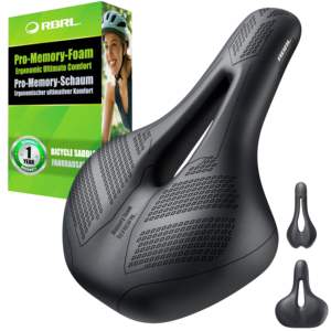 Sillín ancho para <span class=keywords><strong>bicicleta</strong></span> EasyDo, espuma viscoelástica, doble absorción de golpes, Sillín para <span class=keywords><strong>bicicleta</strong></span> City/TB/Trekking - Product Image 1