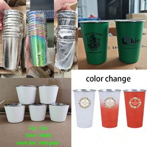 Fabricants approuvés BSCI, tasses à café en acier inoxydable à paroi simple de 350/500 ml avec logo personnalisé, tasse à bière ornée de strass - Product Image 4
