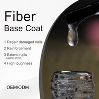 Base Coat en Fibre de Soie ICE NOVA pour Réparer les Ongles Abîmés, Renforcer, Prolonger la Durabilité, Gel en Fibre de Verre Haute Résistance, Anti-Jaunissement des Ongles Abîmés