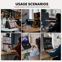 Moniteur portable ODM 15,6 pouces 1080P IPS Type C à triple écran tactile avec structure en alliage d'aluminium pour ordinateur portable