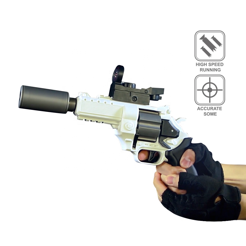 Пистолет пластиковый снайперский безопасный Электрический игрушечный пистолет револьвер пневматическая стрельба бластер взрыв Eva Мягкая пуля пистолет для мальчиков