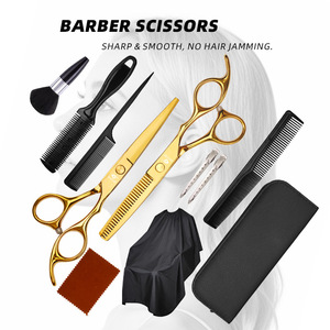 Nuevas Tijeras <span class=keywords><strong>de</strong></span> Peluquerí<span class=keywords><strong>a</strong></span> Profesionales <span class=keywords><strong>de</strong></span> Acero Inoxidable <span class=keywords><strong>de</strong></span> Una Pieza Multicolor para el Hogar, con Dientes Planos para Adelgazar el Cabello - Product Image 6