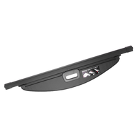 Pour Honda CR-V 2007-2011 luxe intérieur rétractable en cuir voiture cloison épaissie noir en Fiber de carbone tige coffre Cargo