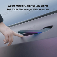 Poignées de porte électriques intelligentes avec LED pour Tesla Model 3 Y Poignée de porte automatique Lumières LED colorées