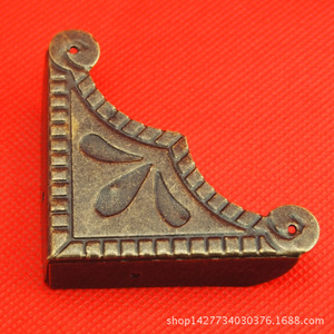 Antique Style Iron <b>Corner</b> <b>Protector</b> 74mm x 56mm x 13mm For Wooden Box Strong Edge Banding - Product Image 4