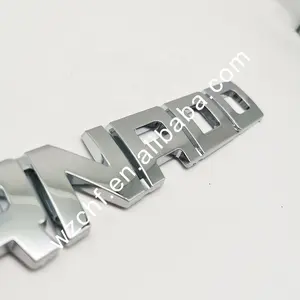 크롬 ABS 편지 자동차 트렁크 3D 사용자 정의 쓰기 스티커 배지 엠 블 럼