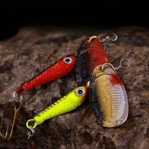 Venta caliente Pesca señuelo cuchara Metal señuelo 7cm 9g 10 colores cebo duro Spinner Pesca - Product Image 5