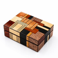 Boîte à cigares en bois artisanale de luxe avec doublure en cèdre espagnol, hygromètre, humidificateur, étui de rangement pour cigares de qualité supérieure