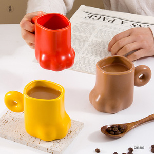 Custom Cross-Border Cat Paw Porcelain <b>Mug</b> Dishwasher Microwave Safe Creative Personalized <b>Cute</b> Birthday Gift Box Packaging - Product Image 3
