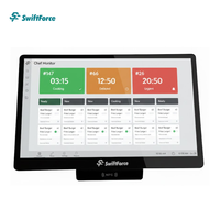 Sistema de Visualización de Pedidos para Cocina KDS de 15.6 Pulgadas, Pantalla POS para Restaurante, Panel Táctil Impermeable sin Ventilador, Sistema Operativo Dual Android Windows