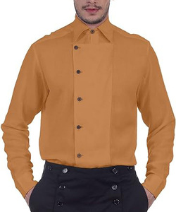<strong>Mens</strong> Cosplay Costume <strong>Pirate</strong> Dressing Steampunk Victorian <strong>Mens</strong> Side-Button Linen <strong>Shirt</strong> - Product Image 4