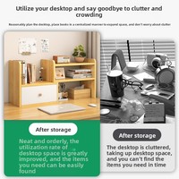 Desktop Shelf Minimalist Modern Home Desk Organizer Multi-tiered Corner-compatible Small Bookcase Office Workstation Drawers