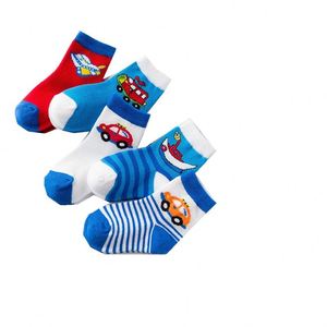 Chaussettes en coton doux pour bébés garçons, bébé, mignon dessin animé voiture avion chaussettes de Sport à la mode <span class=keywords><strong>cadeau</strong></span> d'automne et d'hiver - Product Image 4