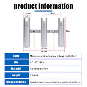 Support de <span class=keywords><strong>canne</strong></span> à pêche en alliage d'aluminium pour bateaux, état neuf, accessoires de quincaillerie marine - Product Image 2