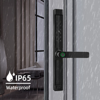 Wasserdichtes IP65 Kabelloses TT Lock/TUYA Biometrisches Fingerabdruck-Smartlock mit Mobiltelefon-Fernbedienung und Cloud-Speicher