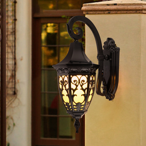 Lampe murale extérieure en aluminium noir, LED 2700K blanc chaud, alimentée par énergie solaire, IP65 étanche, lumière de jardin à montage mural, borosilicate - Product Image 4