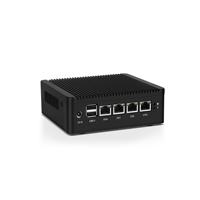 China Factory 4 LANs J4125 N4000 enrutador de firewall mini pc DP + HD MI pantalla dual J4125 N4000 sin ventilador min PC NUC