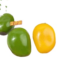 Balle Squishy en Forme de Mangue à Changement de Couleur selon la Température, à Rebond Lent, Jouet Sensoriel Anti-Stress et de Décompression pour Enfants et Adultes
