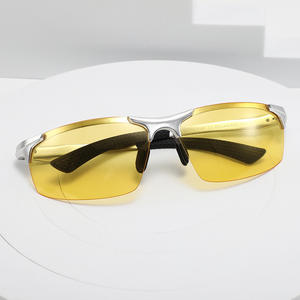 แว่นตากันแดดกลางคืน Conchen กรอบสีเงิน เลนส์สีเหลือง ป้องกันรังสียูวี 400 โพลาไรซ์ สำหรับปั่นจักรยาน ตกปลา กีฬากลางแจ้ง สำหรับทุกเพศ - Product Image 4