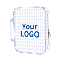 Étui de transport pour Bible en cuir personnalisable avec poignée robuste et emplacements internes pour stylos – Sac de rangement portable