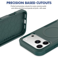 Étui de protection robuste antichoc pour iPhone 17 16 15 Pro Max TPU PC 2 en 1 Anti-chute Protection complète Pare-chocs de l'appareil photo