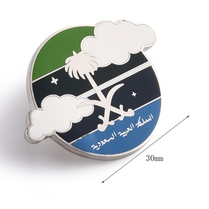 Pin Metálico Redondo Personalizado con Diseño de Paisaje, Impresión UV Plateada, Venta Caliente - Product Image 6