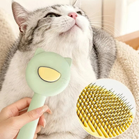 Peigne auto-nettoyant pour animaux de compagnie, peigne pour enlever les poils, peigne flottant universel pour le massage et l'élimination des poils pour chats et chiens