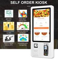 Kiosque interactif à écran tactile pour paiement, informations, billetterie, enregistrement, commande, sur pied ou mural