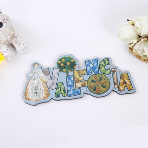 Nouveaux produits personnalisés <span class=keywords><strong>espagne</strong></span> <span class=keywords><strong>Menorca</strong></span> valence 3D créatif argent feuille d'aluminium Souvenirs aimant de réfrigérateur - Product Image 2