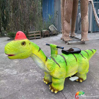 Thème de dinosaure grandeur nature marche/Animatronic dinosaure kiddie manèges