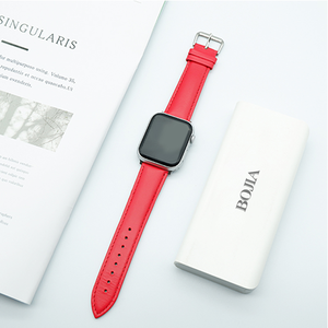 Bracelet de montre en cuir ciré à l'huile tendance, bracelet de remplacement 38/40/41/42/44/45 mm pour bracelets <span class=keywords><strong>IWatch</strong></span> séries <span class=keywords><strong>1</strong></span> 2 3 4 5 6 7 - Product Image 4