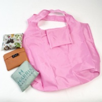 Grand sac fourre-tout pliant extensible et réutilisable en polyester sac d'épicerie pliable cadeau écologique